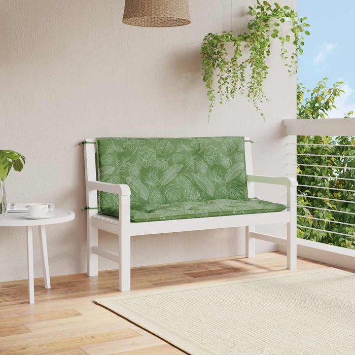 Perne bancă de grădină 2 buc. model frunze 120x50x7 cm textil - WALTI WALTI