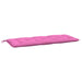 Perne bancă de grădină 2 buc. roz 120x50x7 cm textil - WALTI WALTI