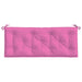 Perne bancă de grădină 2 buc. roz 120x50x7 cm textil - WALTI WALTI
