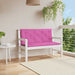 Perne bancă de grădină 2 buc. roz 120x50x7 cm textil - WALTI WALTI