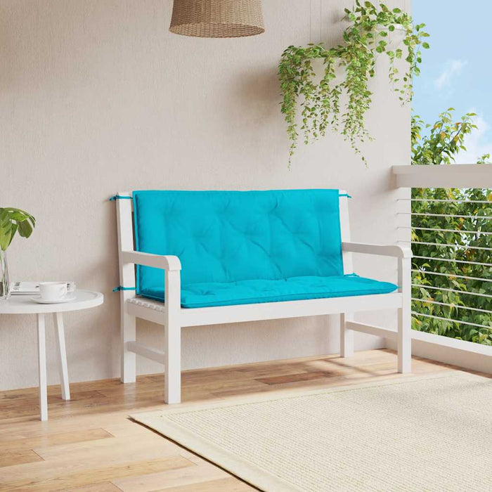 Perne bancă de grădină, 2 buc., 120x50x7cm turcoaz, oxford - WALTI WALTI