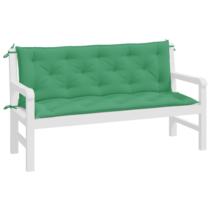 Perne bancă de grădină 2buc., verde,150x50x7cm, țesătură oxford - WALTI WALTI