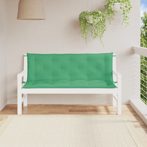Perne bancă de grădină 2buc., verde,150x50x7cm, țesătură oxford - WALTI WALTI