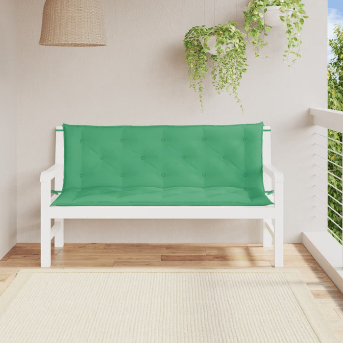 Perne bancă de grădină 2buc., verde,150x50x7cm, țesătură oxford - WALTI WALTI