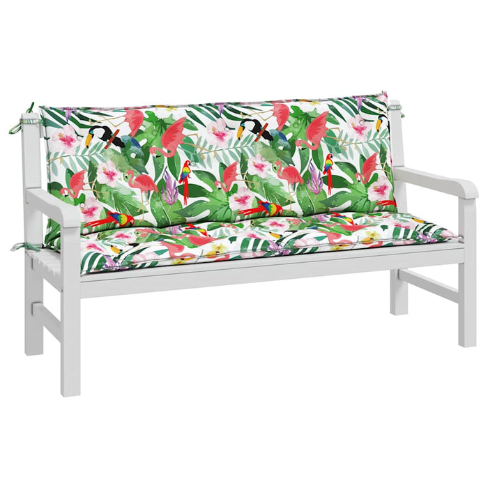 Perne bancă de grădină, 2 buc., multicolor, 150x50x7cm, textil - WALTI WALTI