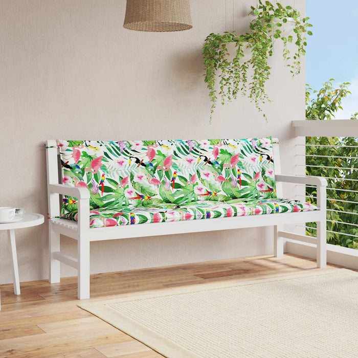Perne bancă de grădină, 2 buc., multicolor, 150x50x7cm, textil - WALTI WALTI