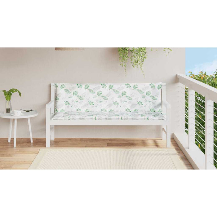 Perne bancă de grădină, 2 buc, 150x50x7cm, model frunze, textil - WALTI WALTI
