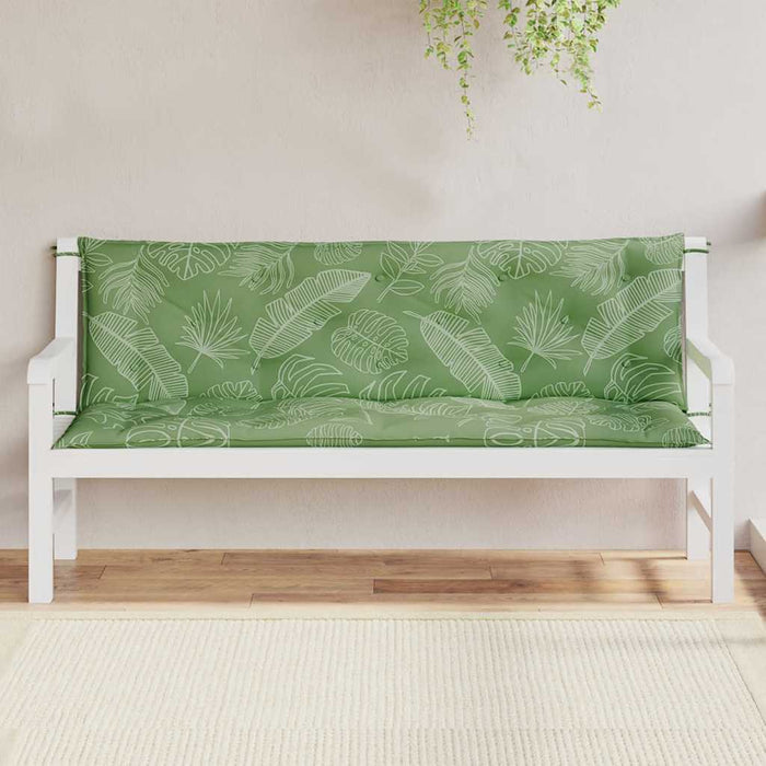 Perne bancă de grădină, 2 buc, 150x50x7cm, model frunze, textil WALTI