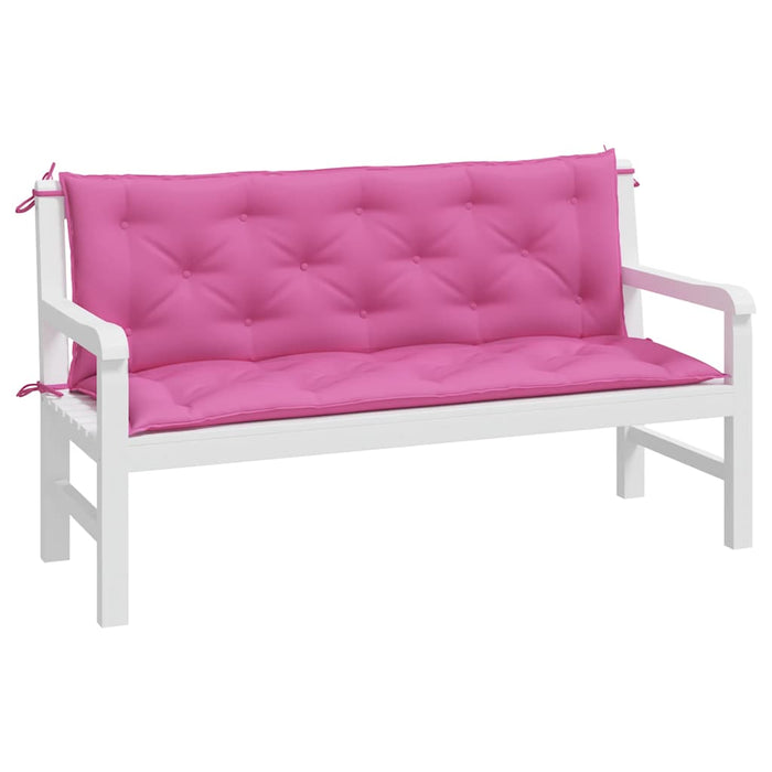 Perne bancă de grădină, 2 buc., roz, 150x50x7 cm, textil - WALTI WALTI