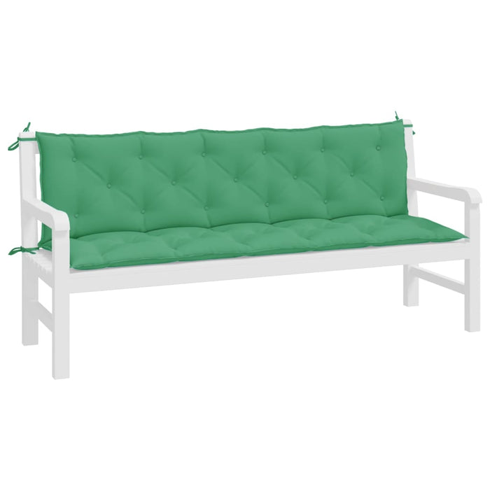 Perne bancă de grădină 2buc., verde,180x50x7cm, țesătură oxford - WALTI WALTI