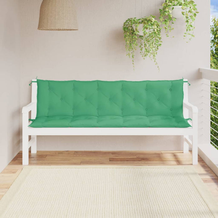 Perne bancă de grădină 2buc., verde,180x50x7cm, țesătură oxford - WALTI WALTI