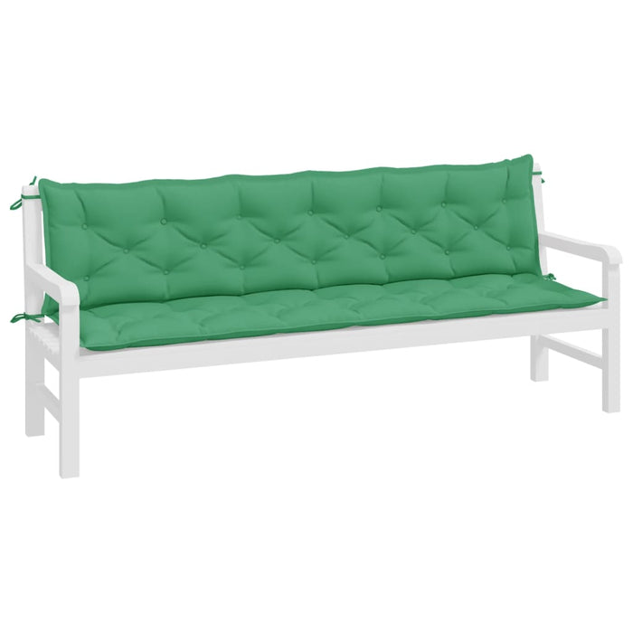 Perne bancă de grădină 2buc., verde,200x50x7cm, țesătură oxford - WALTI WALTI