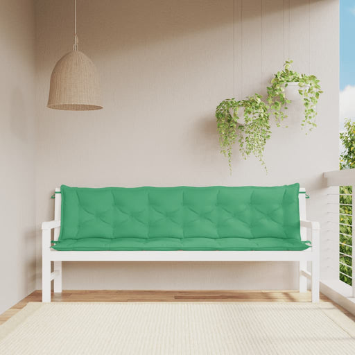 Perne bancă de grădină 2buc., verde,200x50x7cm, țesătură oxford - WALTI WALTI