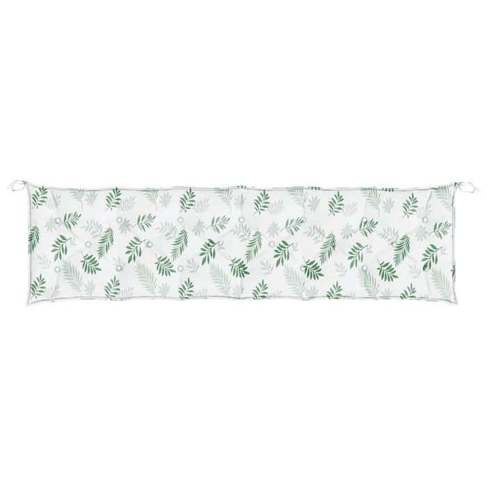Perne bancă de grădină, 2 buc, 200x50x7cm, model frunze, textil - WALTI WALTI