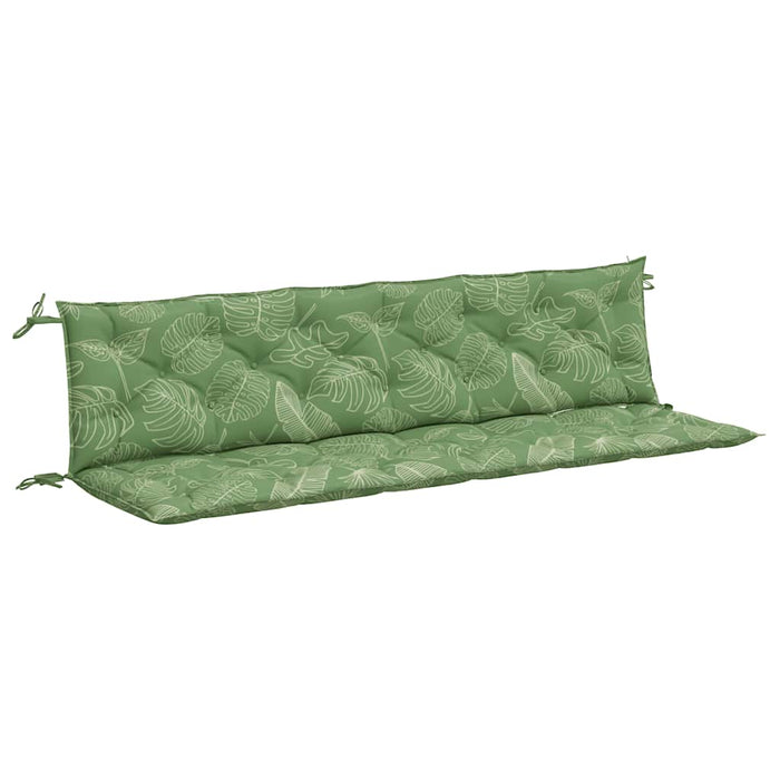 Perne bancă de grădină, 2 buc, 200x50x7cm, model frunze, textil WALTI