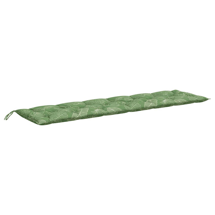 Perne bancă de grădină, 2 buc, 200x50x7cm, model frunze, textil WALTI