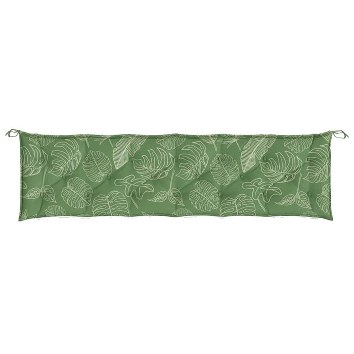 Perne bancă de grădină, 2 buc, 200x50x7cm, model frunze, textil WALTI