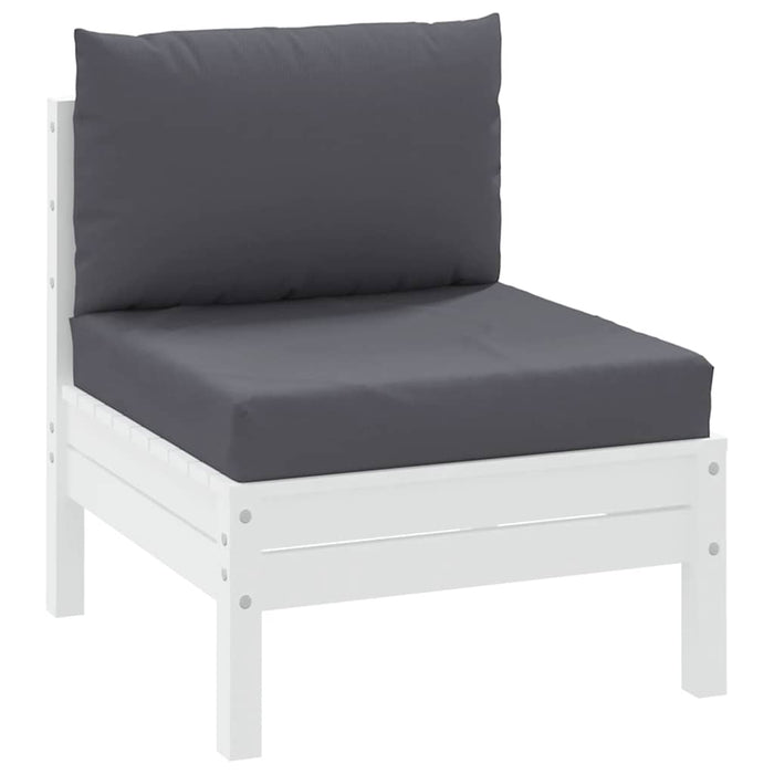 Perne canapea din paleți, 2 buc., antracit, material textil - WALTI WALTI