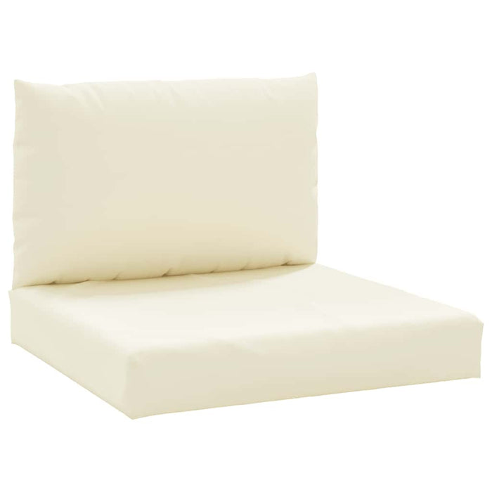 Perne de canapea din paleți, 2 buc., alb crem, material textil - WALTI WALTI