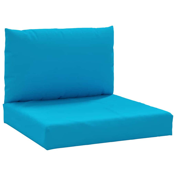 Perne canapea din paleți, 2 buc., albastru deschis, textil - WALTI WALTI