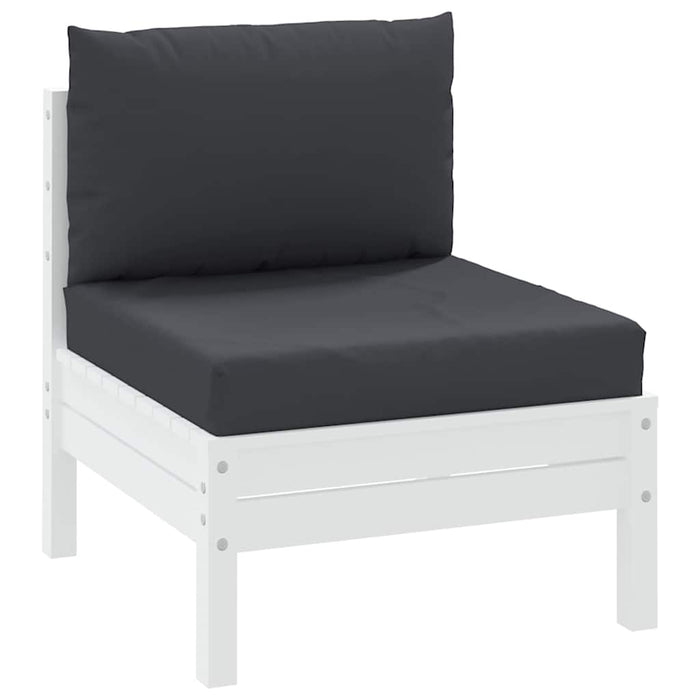 Perne de canapea din paleți, 2 buc., negru, material textil - WALTI WALTI
