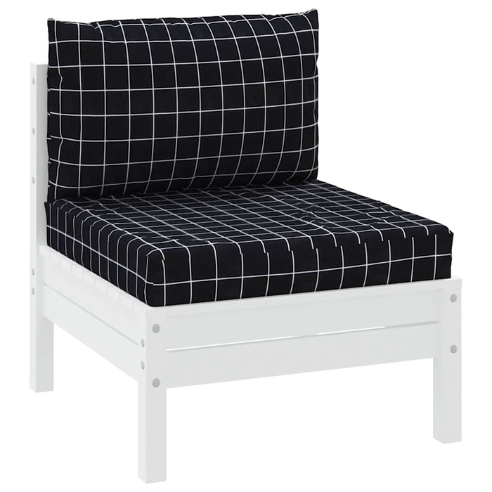 Perne pentru paleți, 2 buc, negru, model carouri, textil oxford - WALTI WALTI