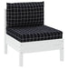 Perne pentru paleți, 2 buc, negru, model carouri, textil oxford - WALTI WALTI