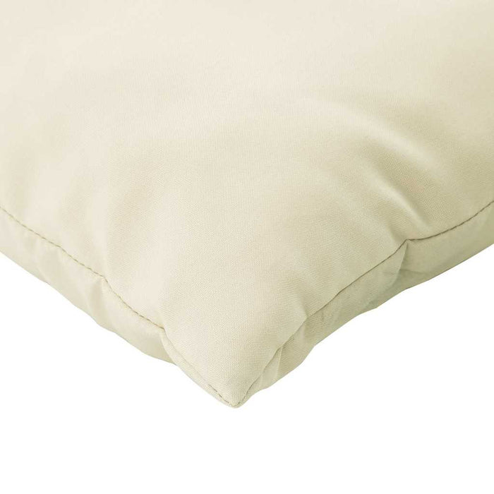 Perne de canapea din paleți, 3 buc., alb crem, material textil WALTI