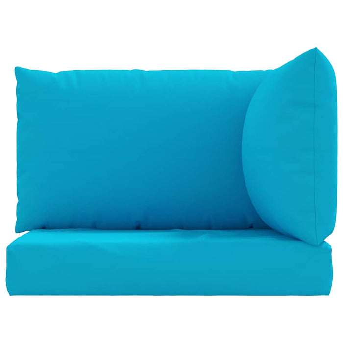 Perne canapea din paleți, 3 buc., albastru deschis, textil - WALTI WALTI