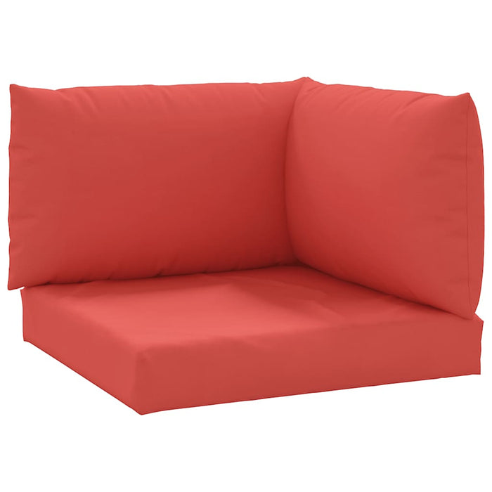 Perne pentru canapea din paleți, 3 buc., roșu, material textil - WALTI WALTI