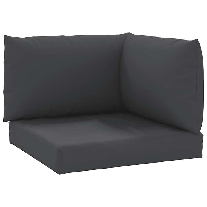 Perne de canapea din paleți, 3 buc., negru, material textil - WALTI WALTI
