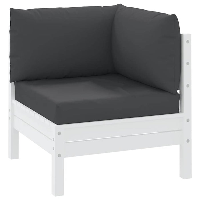 Perne de canapea din paleți, 3 buc., negru, material textil - WALTI WALTI