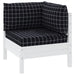 Perne pentru paleți, 3 buc, negru, model carouri, textil oxford - WALTI WALTI