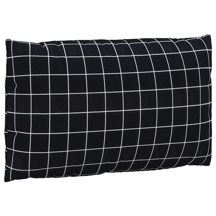 Perne pentru paleți, 3 buc, negru, model carouri, textil oxford - WALTI WALTI