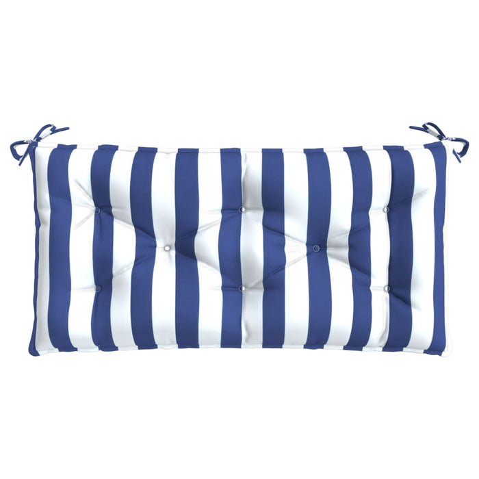 Perne bancă grădină, dungi albastre/albe, 110x50x7 cm, textil WALTI