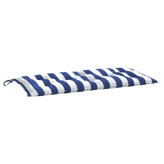 Perne bancă grădină, dungi albastre/albe, 110x50x7 cm, textil WALTI