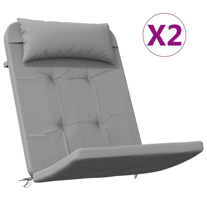 Perne pentru scaun Adirondack, 2 buc, gri, textil oxford - WALTI WALTI
