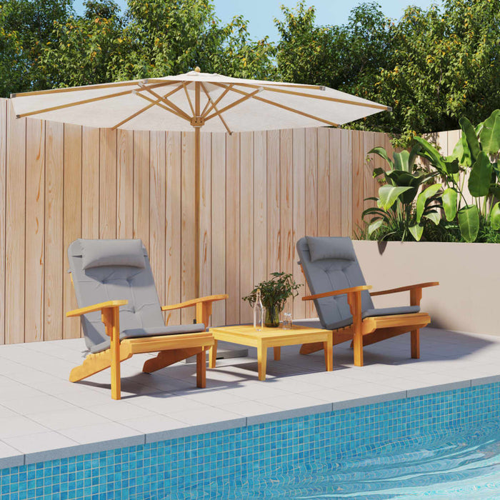 Perne pentru scaun Adirondack, 2 buc, gri, textil oxford - WALTI WALTI