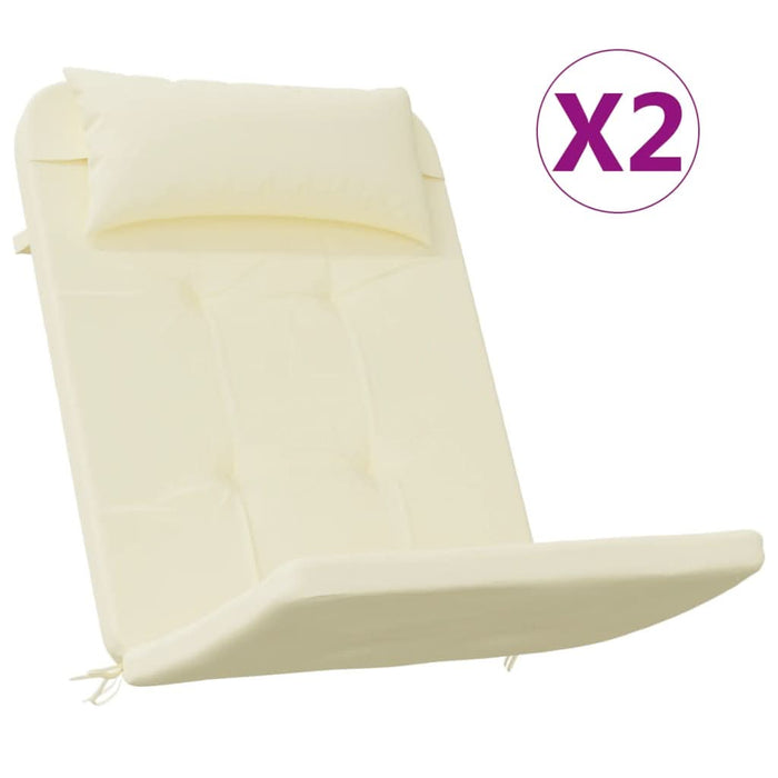 Perne pentru scaun Adirondack, 2 buc, crem, textil oxford - WALTI WALTI
