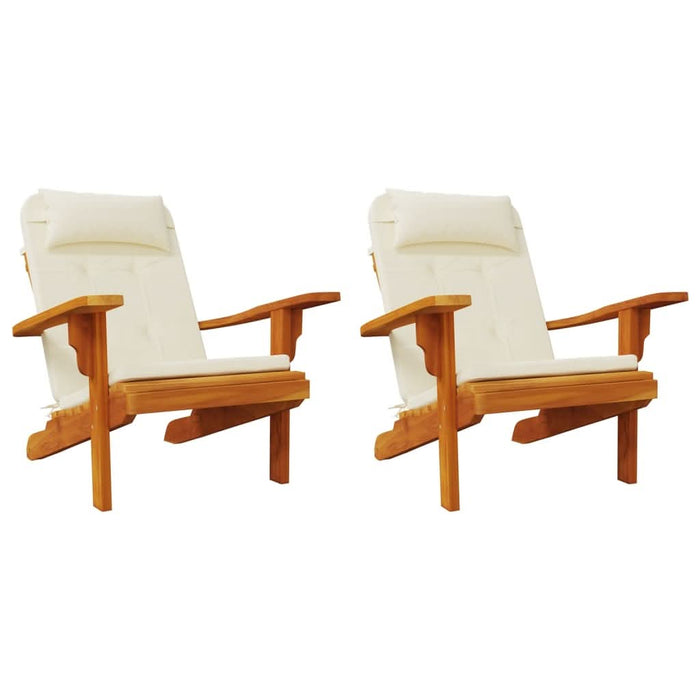 Perne pentru scaun Adirondack, 2 buc, crem, textil oxford - WALTI WALTI