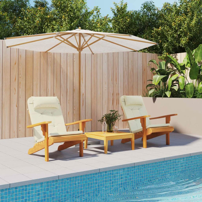 Perne pentru scaun Adirondack, 2 buc, crem, textil oxford - WALTI WALTI