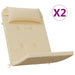 Perne pentru scaun Adirondack, 2 buc, bej, textil oxford - WALTI WALTI