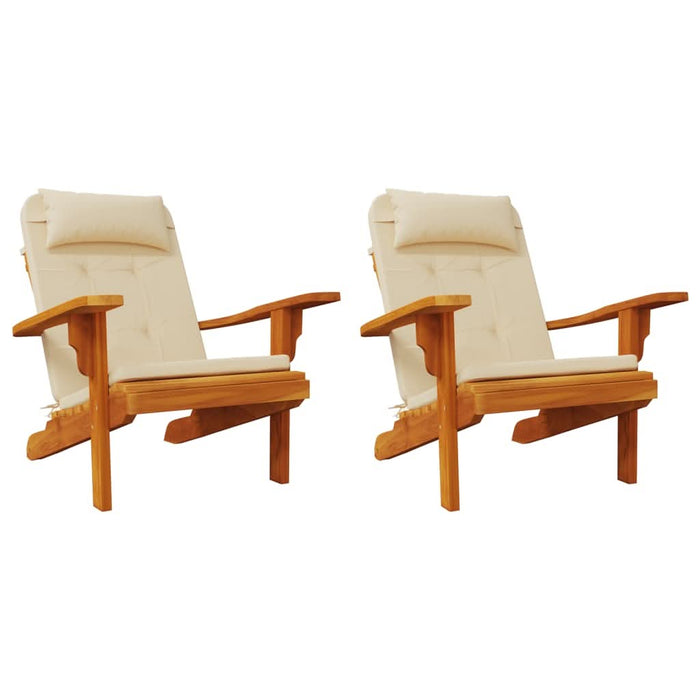 Perne pentru scaun Adirondack, 2 buc, bej, textil oxford - WALTI WALTI