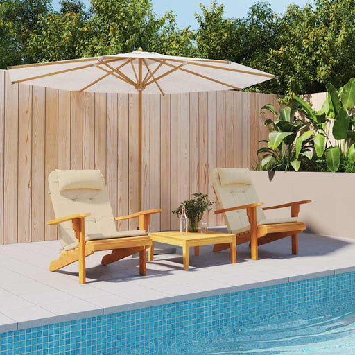 Perne pentru scaun Adirondack, 2 buc, bej, textil oxford - WALTI WALTI