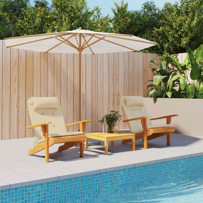 Perne pentru scaun Adirondack, 2 buc, bej, textil oxford - WALTI WALTI