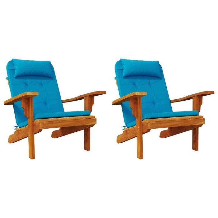 Perne de scaun adirondack, 2 buc, bleu, țesătură Oxford - WALTI WALTI