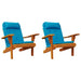 Perne de scaun adirondack, 2 buc, bleu, țesătură Oxford - WALTI WALTI