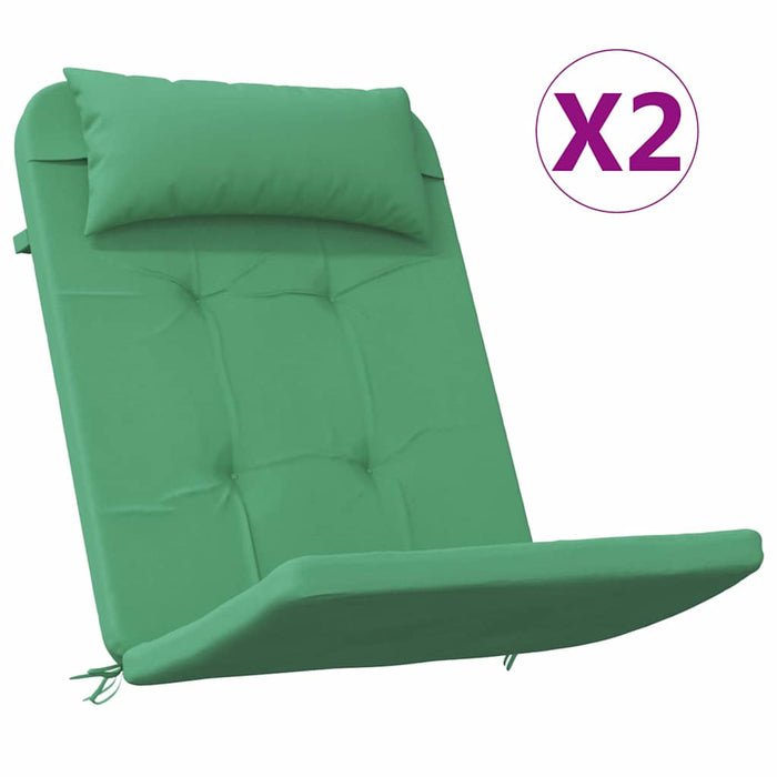Perne pentru scaune Simplu 2 pcs Verde 58 x 77 x 4,5 cm - WALTI WALTI