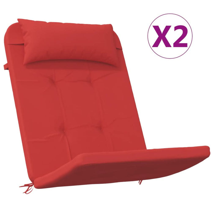 Perne pentru scaun Adirondack, 2 buc, roșu, textil oxford - WALTI WALTI