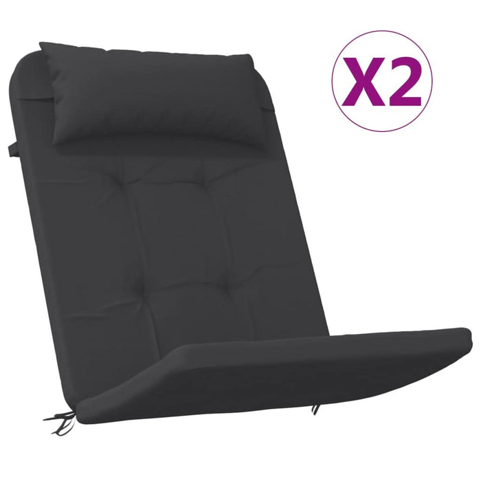 Perne pentru scaun Adirondack, 2 buc, negru, textil oxford - WALTI WALTI